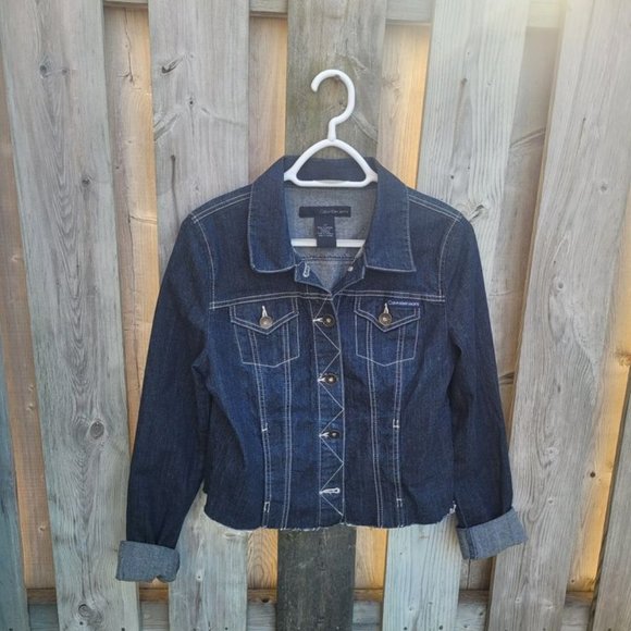 Ladies' Calvin Klein Jean Jacket (Size L) *Like New* - Picture 1 of 3